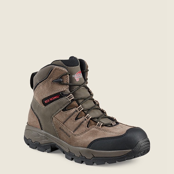 Botas Red Wing Hiking Hombre Grises Marrom - Truhiker - 6-Inch Waterproof Safety Toe - 291-KPLSFM